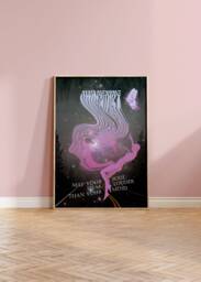 Spiritual Awakening Print - Enlightenment Soul Energy Poster, Growth Home Wall Art, Aura, Mystical Journey - thumbnail 1