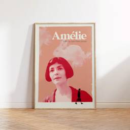 Amelie Inspired Print - Movie Poster, Retro, Mid Century Modern, Vintage Art Print, Minimalist - thumbnail 2