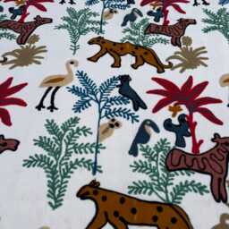Handcrafted Cotton Suzani Quilt, Intricately Hand-Embroidered Floral Design, Reversible Decorative Bedding Throw - thumbnail 3