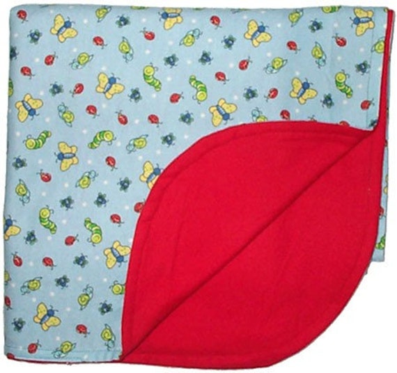 Handmade Flannel Baby Blankets Custom Embroidered For Boys Or Girls - image 1