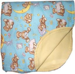 Handmade Flannel Baby Blankets Custom Embroidered For Boys Or Girls - thumbnail 4