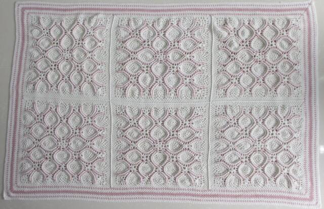 Lacy Squares Blanket Pattern - image 1