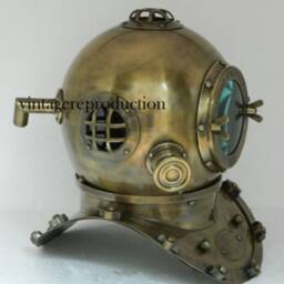 Handicraft Scuba Diving Helmet Figurines in Iron & Aluminium - thumbnail 3