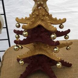 Seminoles, Florida Large Fsu Starfish Christmas Tree Decoration, Tree, Beach - thumbnail 2