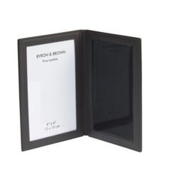Personalised 2 Folding Leather Travel Photo Frame 6x4 - Portable Picture Frame, Foldable Family Photos - thumbnail 2