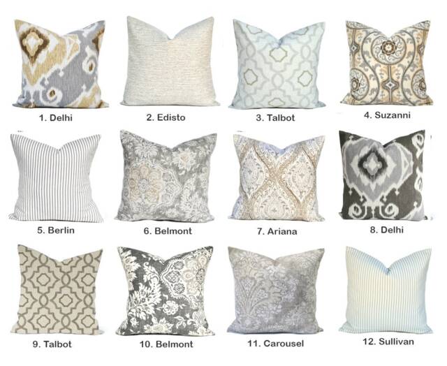 One High Quality Magnolia Home Pillow Cover, Tan Pillow, Decorative Throw Pillow, Grey Accent Throw Pillow - image 1