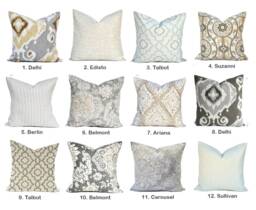 One High Quality Magnolia Home Pillow Cover, Tan Pillow, Decorative Throw Pillow, Grey Accent Throw Pillow - thumbnail 1