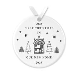 First Christmas in Our New Home Bauble, 1st Xmas Home, Housewarming Gift, Couple Family Present, 2026 - thumbnail 4