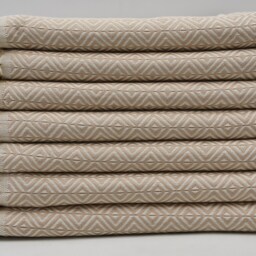 "Beige Towel, Handmade Towel, Beach Towel, Turkish Towel, Big Diamond Towel, 38""x67" - thumbnail 2