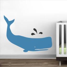 Whales Wall Decal Vinyl Sticker For Baby Nursery - Sea Ocean Fish- 193 - thumbnail 2