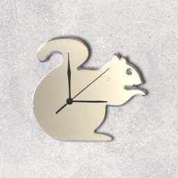 Squirrel Acrylic Clock - Many Colours Available - Bespoke Shapes & Sizes Made - thumbnail 2
