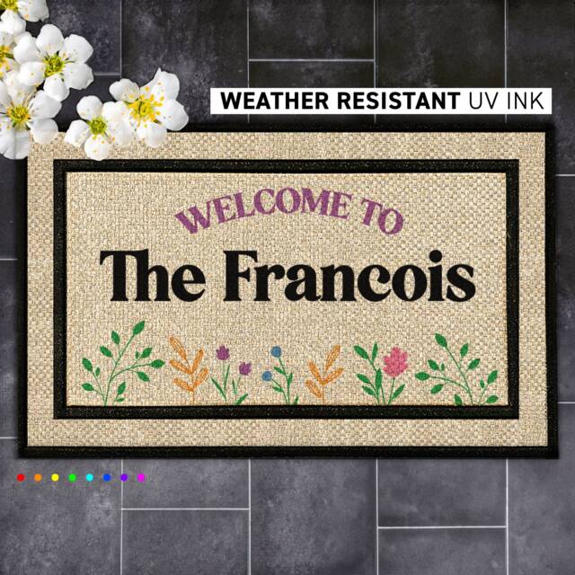 Durable Custom Doormat - Waterproof All Weather Entrance Rug Welcome Mats Personalized Outdoor - image 1