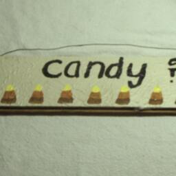Got Candy?? Sign One Of A Kind Handmade Hand Painted Whimsical Primitive Wood Wall Hanging Halloween Candy Corn Fall Rustic - thumbnail 3