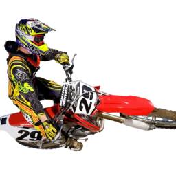 Dirt Bike Wall Decal Motocross Graphics, Motorcycle Room Decor - 28x44 Inches Mc644 - thumbnail 3