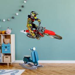 Dirt Bike Wall Decal Motocross Graphics, Motorcycle Room Decor - 28x44 Inches Mc644 - thumbnail 2
