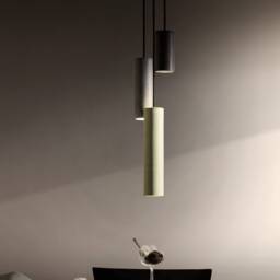 Handmade Concrete Pendant Light Trio Modern Minimalist Hanging Lamp Made in Italy - thumbnail 2