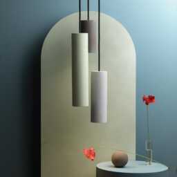 Handmade Concrete Pendant Light Trio Modern Minimalist Hanging Lamp Made in Italy - thumbnail 3