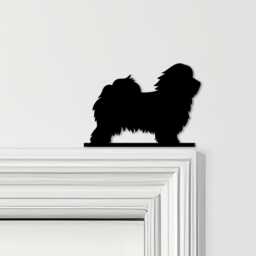 Door Topper Havanese Dog Various Colours Top Of Decorative Sign - Sign, Novelty Wall Decor, Frame Art, Art - thumbnail 1