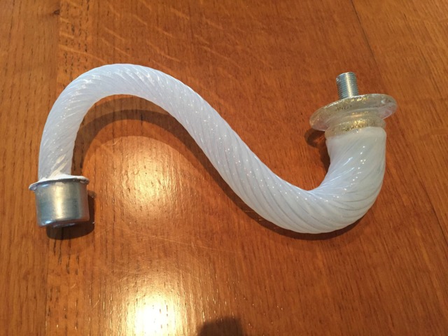 Arm, Spare Parts For Chandeliers in Blown Murano Glass, Opaline