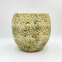 Nikai Ochre Yellow Ceramic Plant Pot - Multiple Sizes - thumbnail 4