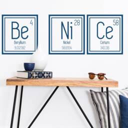 Periodic Table Decal Wall - Chemistry Art, Be Nice Decal, Teacher Classroom Decor, Quote, Quote Sticker - thumbnail 2
