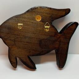Fish Key Holder Made Of Wood Wooden - thumbnail 3