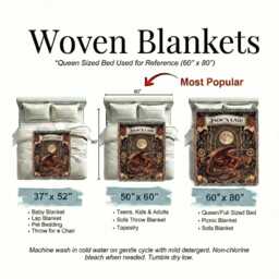 Personalized Dragon Woven Blanket Custom Fantasy Name Tapestry Medieval Den Decor, Gift For D&d Fans, Gamers, Book Lovers - thumbnail 4