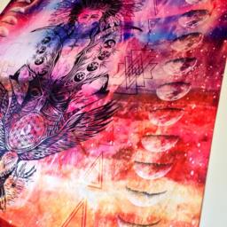 Native American Chief Tapestry - Sacred Geometry Polyester Wall Hanging - thumbnail 3