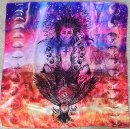 Native American Chief Tapestry - Sacred Geometry Polyester Wall Hanging