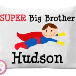 Personalized Super Big Sister Pillow Case, Girls Gift - thumbnail 2