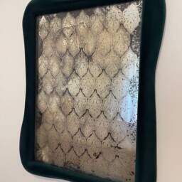 "Vintage Wavy Wall Mirror 62x82 cm - 24, 4""x32, 3" - thumbnail 3