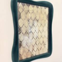 "Vintage Wavy Wall Mirror 62x82 cm - 24, 4""x32, 3" - thumbnail 2