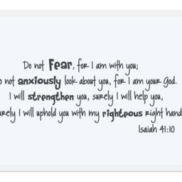 Do Not Fear, For I Am With You. Isaiah 4110 Interior Vinyl Wall Decal - thumbnail 2