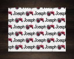 Tractor Personalized Baby Blanket Gifts Shower Gift Newborn Boy Monogram - thumbnail 1