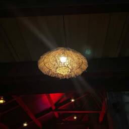 "Handwoven Rattan Pendant Light, Hat Shape Ceiling Lamp, Lampshade Width 15.7"" Or 19.6" - thumbnail 3