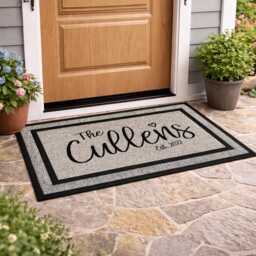 Gift For Couples - Personalized Outdoor Rug Doormat Family Name Housewarming Wedding Washable - thumbnail 2