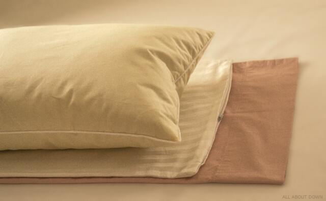 "Down Travel Pillow Set - Mauve - 12""x16" - image 1