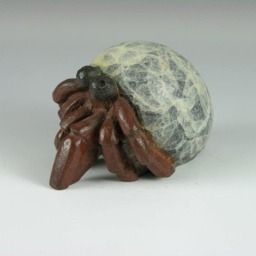 Bronze Hermit Crab Figurine - Sea Animal Sculpture, Yolk Art - thumbnail 2