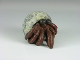 Bronze Hermit Crab Figurine - Sea Animal Sculpture, Yolk Art - thumbnail 1