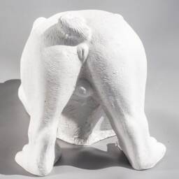Dog Urn For Ashes Unpainted English Bulldog Memorial Statue Ready To Paint Cremation Sculpture Pet Funeral Keepsake Casket Outdoor Decor - thumbnail 3