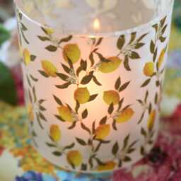 Lemon Design Candle Holder, Cheerful Home Decor - thumbnail 3