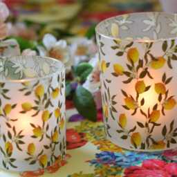 Lemon Design Candle Holder, Cheerful Home Decor - thumbnail 2