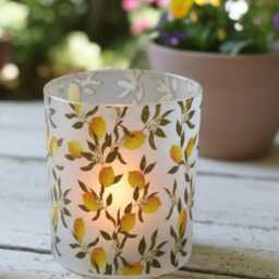 Lemon Design Candle Holder, Cheerful Home Decor - thumbnail 1