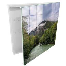 Mountain Landscape Key Cabinet For Home, Green Box Photographic Nature, Lovers Of Nature & Peace - thumbnail 2