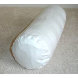 "White Stripes Bolster Pillow Cylinder Cover Only 230 Thread Count Cotton Sateen Cushion Sham Case 4"" 6"" 8"" 9"" 10"" 12" - thumbnail 2