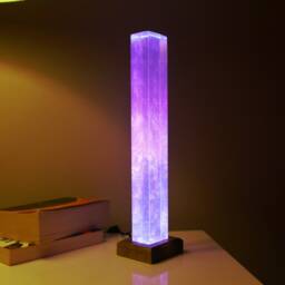 Custom Color Nebula Lamp, Galaxy Resin Wood Pillar, Personalized Ambient Nightlight - thumbnail 3