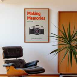 Retro Print, Making Memories Wall Camera Poster, Vintage 80S Art, Cool Art - thumbnail 3