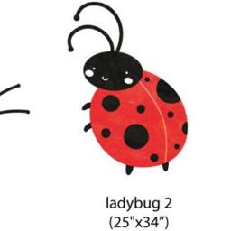 Ladybug Wall Stickers Decals - Girls Room Decor - thumbnail 2