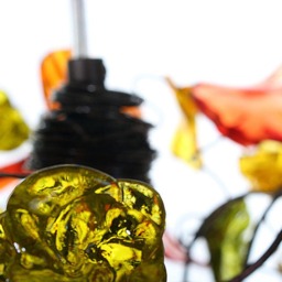 Ceiling Pendant Light With Warm Color Flowers & Leaves For Living Rooms, Kitchen Island, Bedroom - thumbnail 3