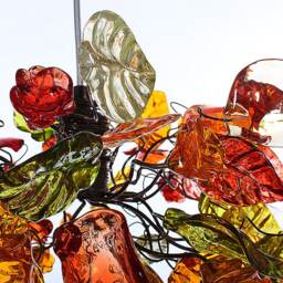 Ceiling Pendant Light With Warm Color Flowers & Leaves For Living Rooms, Kitchen Island, Bedroom - thumbnail 4